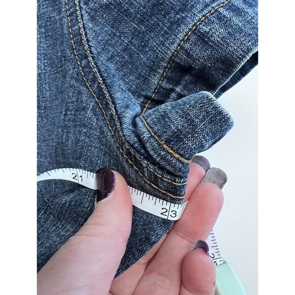 Y2K Vintage Paris Blues Womens Denim Jean Jacket 1X Cropped Short Sleeve Plus Sz - Picture 6 of 8